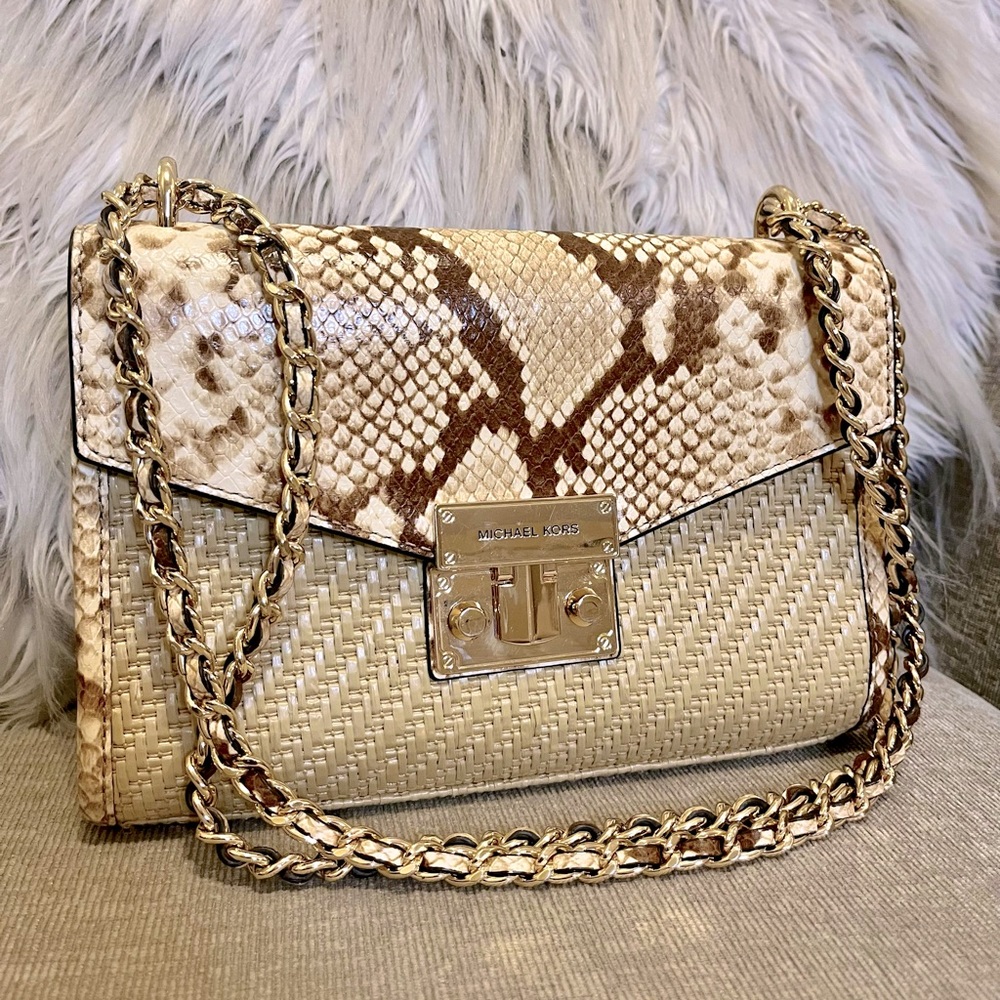 Snakeskin Michael Kors Shoulder/Crossbody Bag